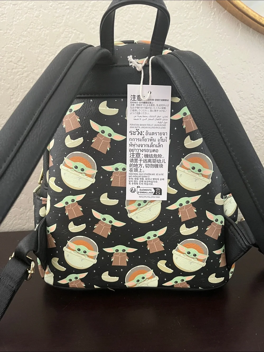 Star Wars Loungefly The Child (Baby Yoda) Black Kids Mini Backpack